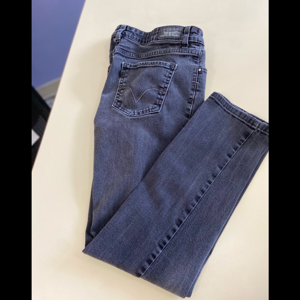 Levi’s mid-rise skinny black/grey size 10 M